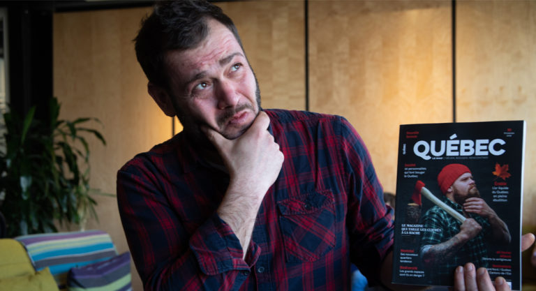David Lang, le rédacteur en chef franco-suisse de Québec Le Mag