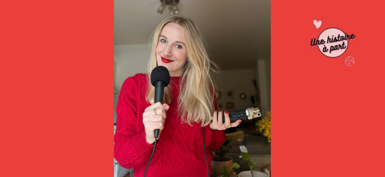 Pauline Lazarus, créatrice du podcast Une histoire à part (Source: Pauline Lazarus, montage Carla Geib)