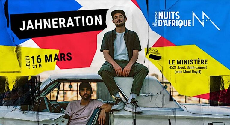 Le reggae de Jahneration en concert au Ministère