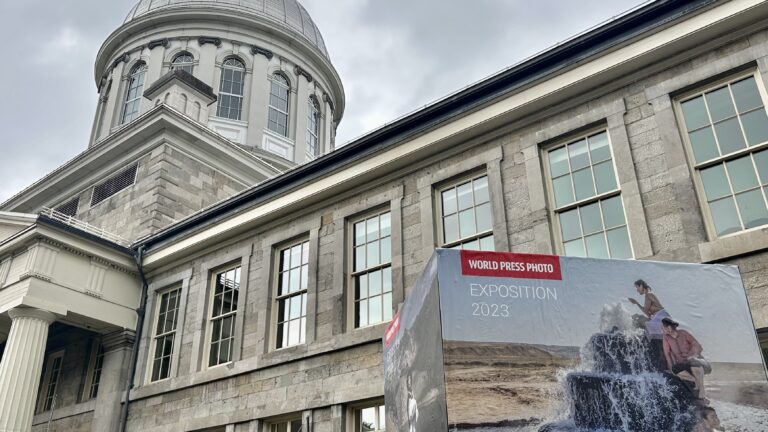 Marché Bonsecours, Montréal, au moment de l'Expo World Press (source: Carla Geib)