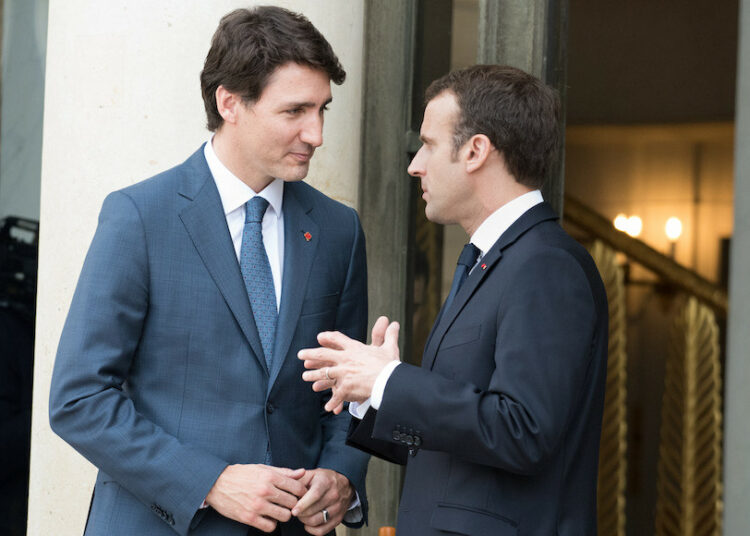 Macron et Trudeau en 2018