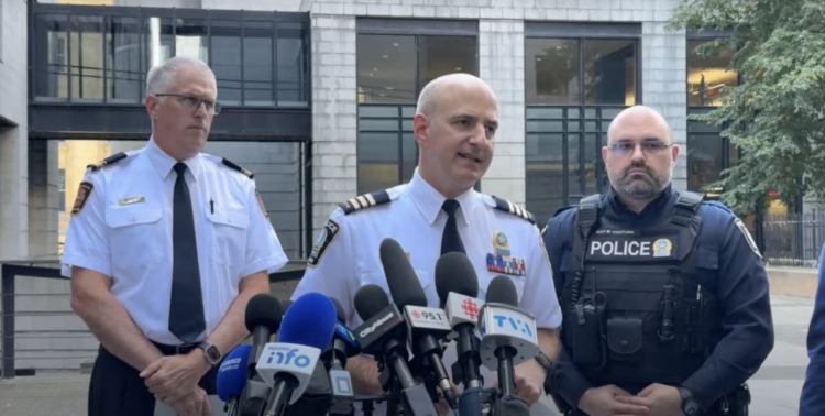 Point de presse du Service de Police de la Ville de Montréal après l'incendie du Vieux-Montréal (5 octobre 2024)