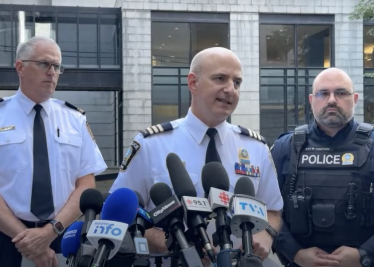 Point de presse du Service de Police de la Ville de Montréal après l'incendie du Vieux-Montréal (5 octobre 2024)