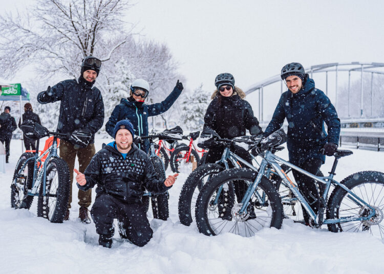 Sortie en Fatbike avec Bruno Vélo (crédit : Nicolas Bourdeau Photographe / horizonprojet.ca)