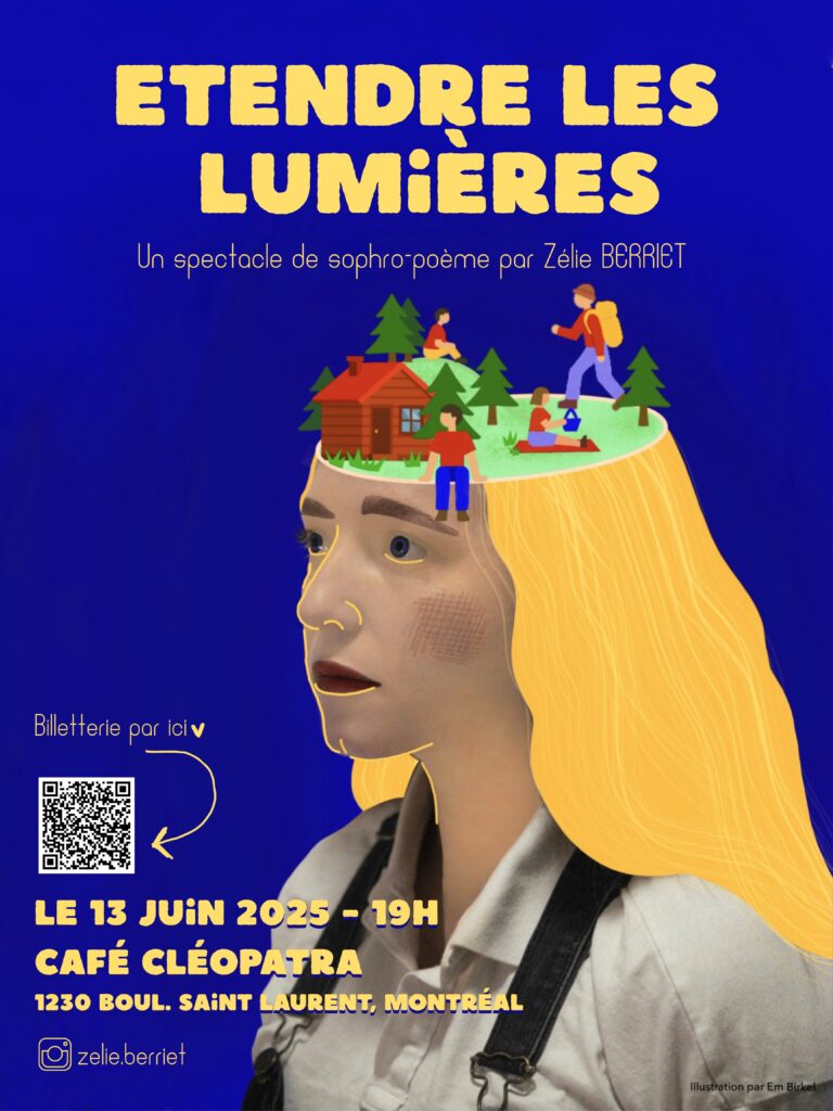 Étendre les lumières, spectacle de sophro-poème, 13 juin 2025