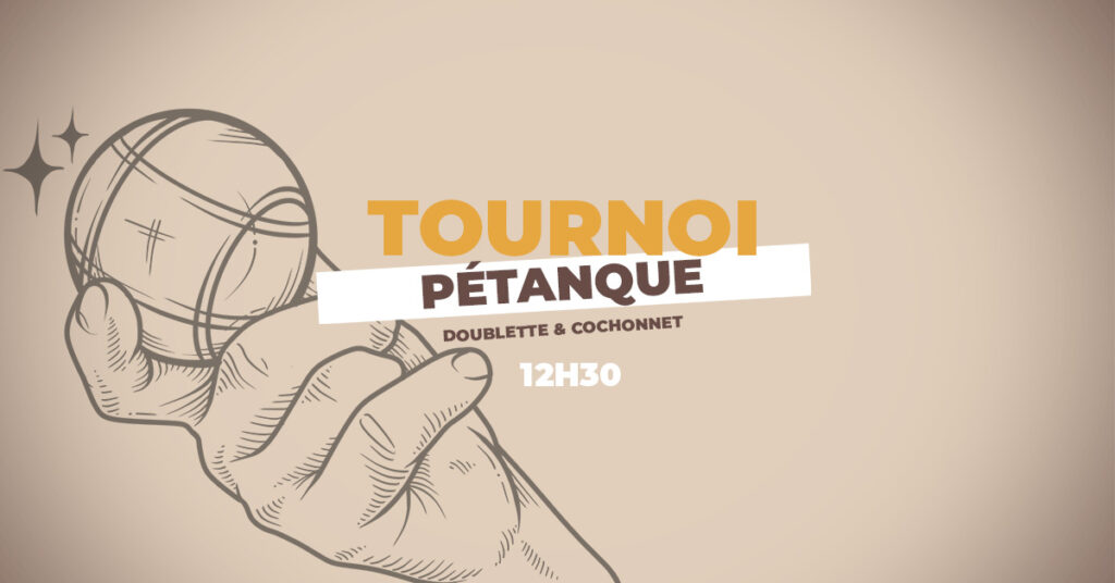 Tournoi de pétanque au Double Menton & Saucisson