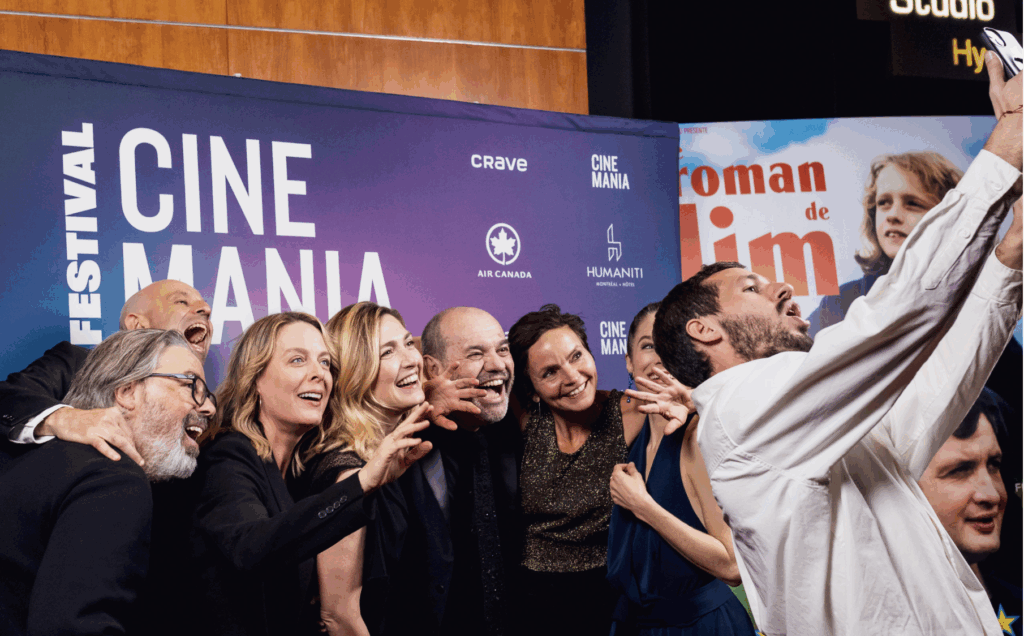 Équipe du film Le Roman de Jim, CINÉMANIA 2024 (crédit : Cinémania)