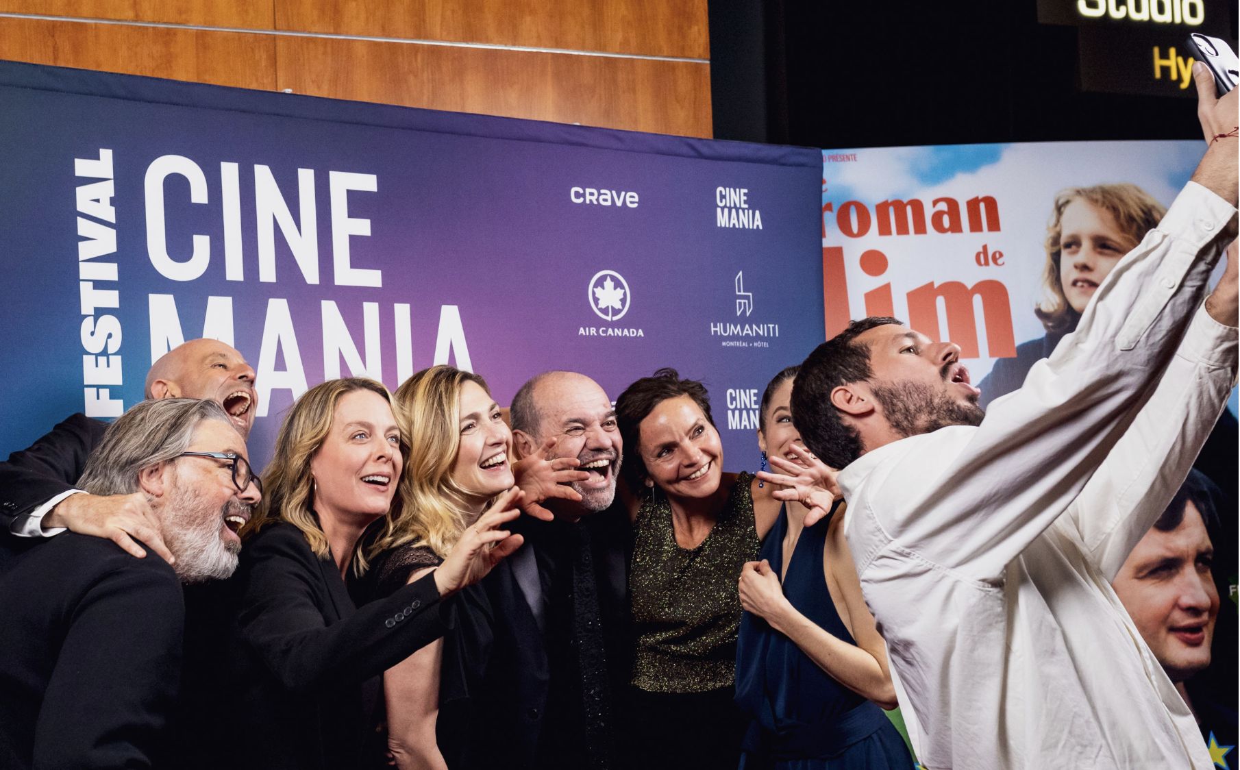 Équipe du film Le Roman de Jim, CINÉMANIA 2024 (crédit : Cinémania)