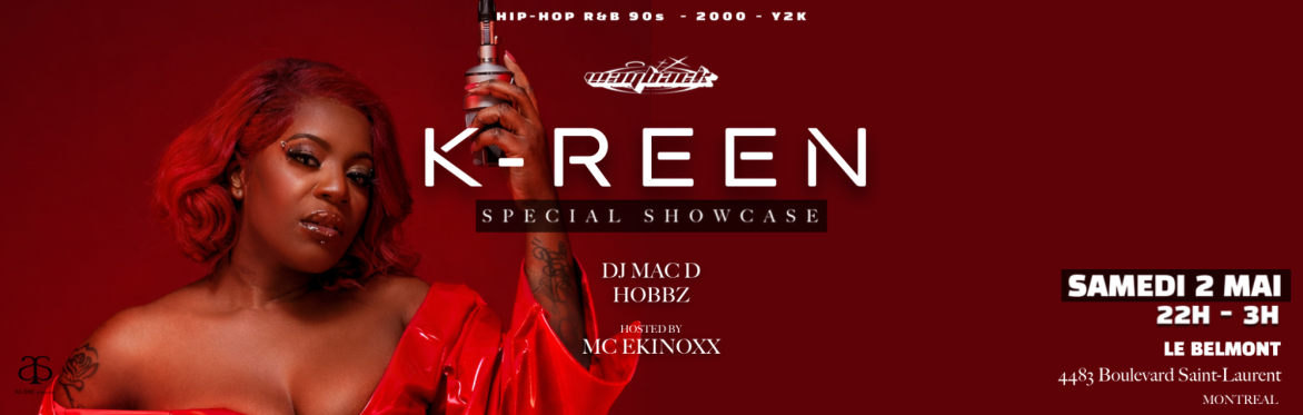K-Reen à la soirée WAYBACK