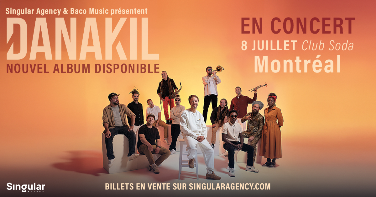 Danakil en concert au Québec, 2026